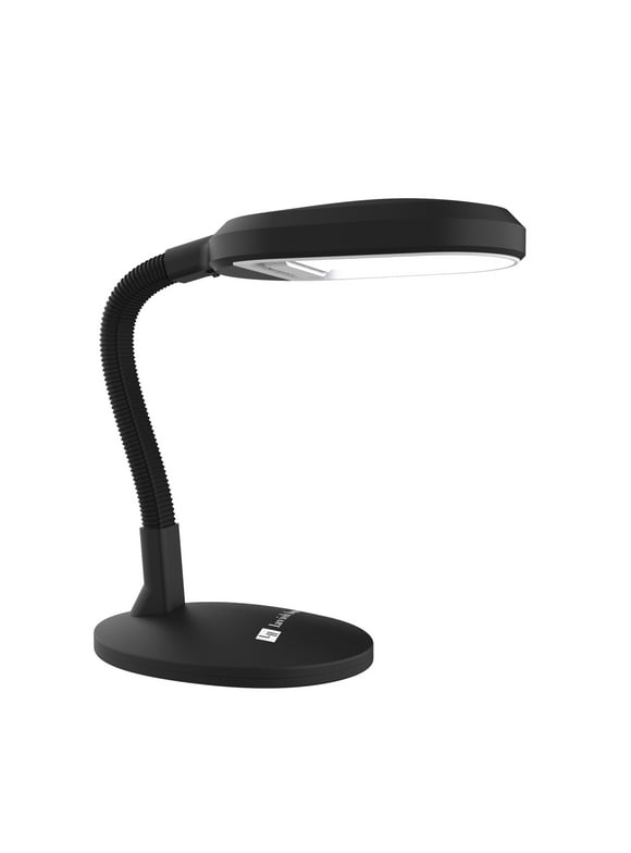 Lavish Home Natural Sunlight Desk Lamp with Adjustable Gooseneck (Black)