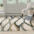 thumbnail image 1 of Lavish Home Opus Contemporary Curves Area Rug, 5'3" x 7'7", Cream, 1 of 7