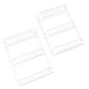 Lavish Home 6-Tier Adjustable Over the Door Pantry Organizer - Powder-Coated Steel Hanging Pantry Shelves and Rack for Kitchen Organization (White)