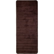 Somerset Home Memory Foam Striped Extra Long Bath Mat, 24 x 60