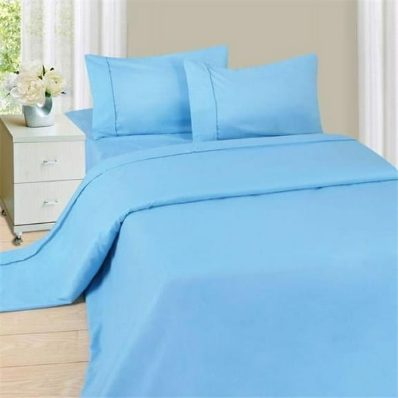 Lavish Home Series 1200 4 Piece Full Sheet Set - Blue