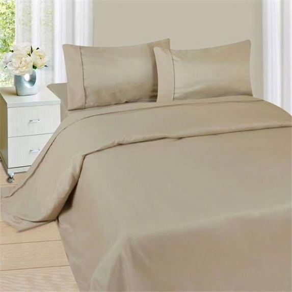 Lavish Home Series 1200 4 Piece Full Sheet Set - Bone