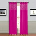 thumbnail image 1 of Lavish Home Sonya Grommet Curtain Panel 95 in. - Fuschia, 1 of 1