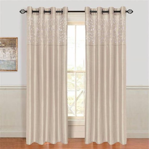 Lavish Home Sonya Grommet Curtain Panel
