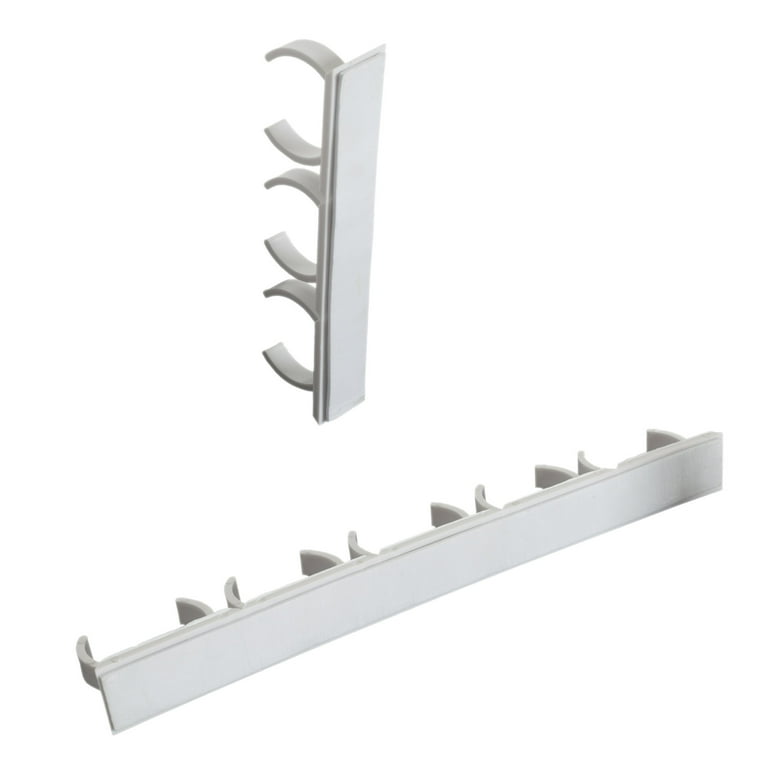 Lavish Home Spice Rack Organizer Cabinet Gripper Clip Strips for Pantry Organization