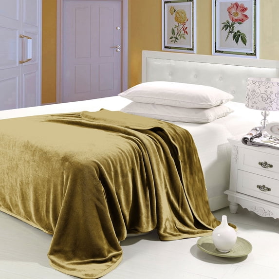 Lavish Home Super Soft Flannel Blanket - Twin