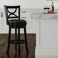 thumbnail image 1 of Lavish Home Swivel Wood Bar Stool with Back, 1 of 8