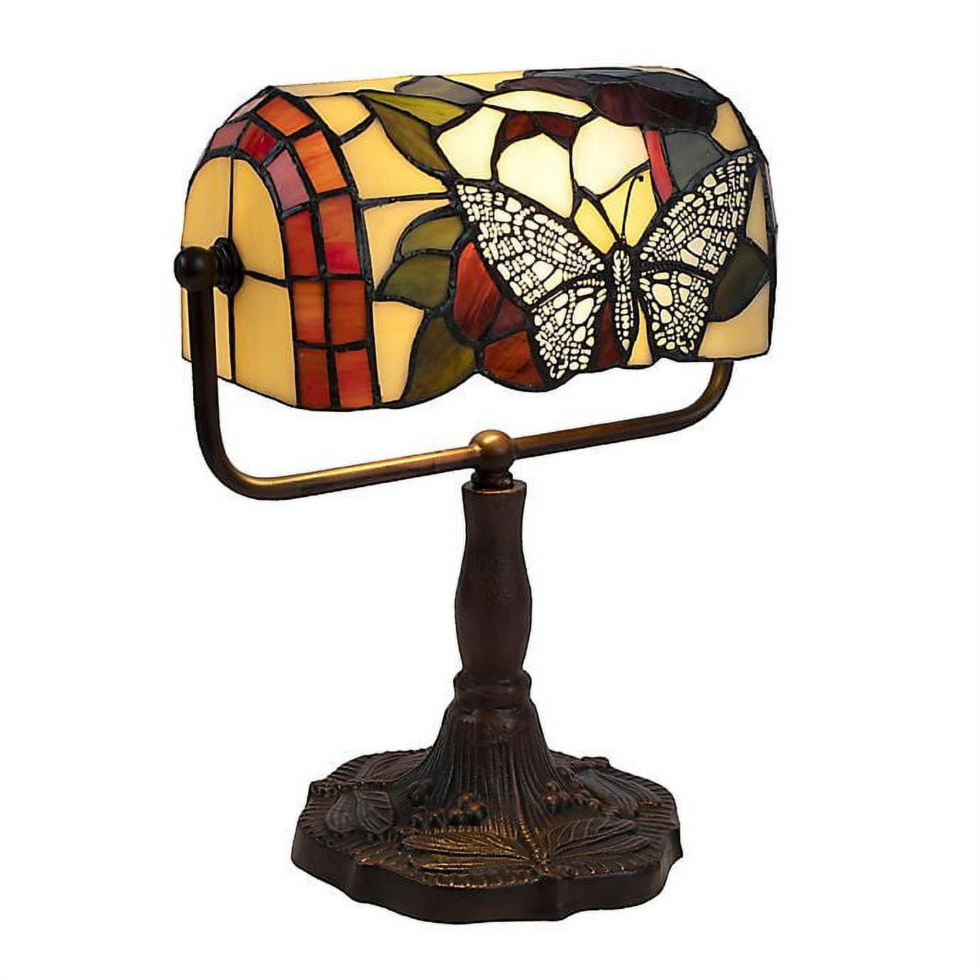 Lavish Home Tiffany Style Bankers Lamp
