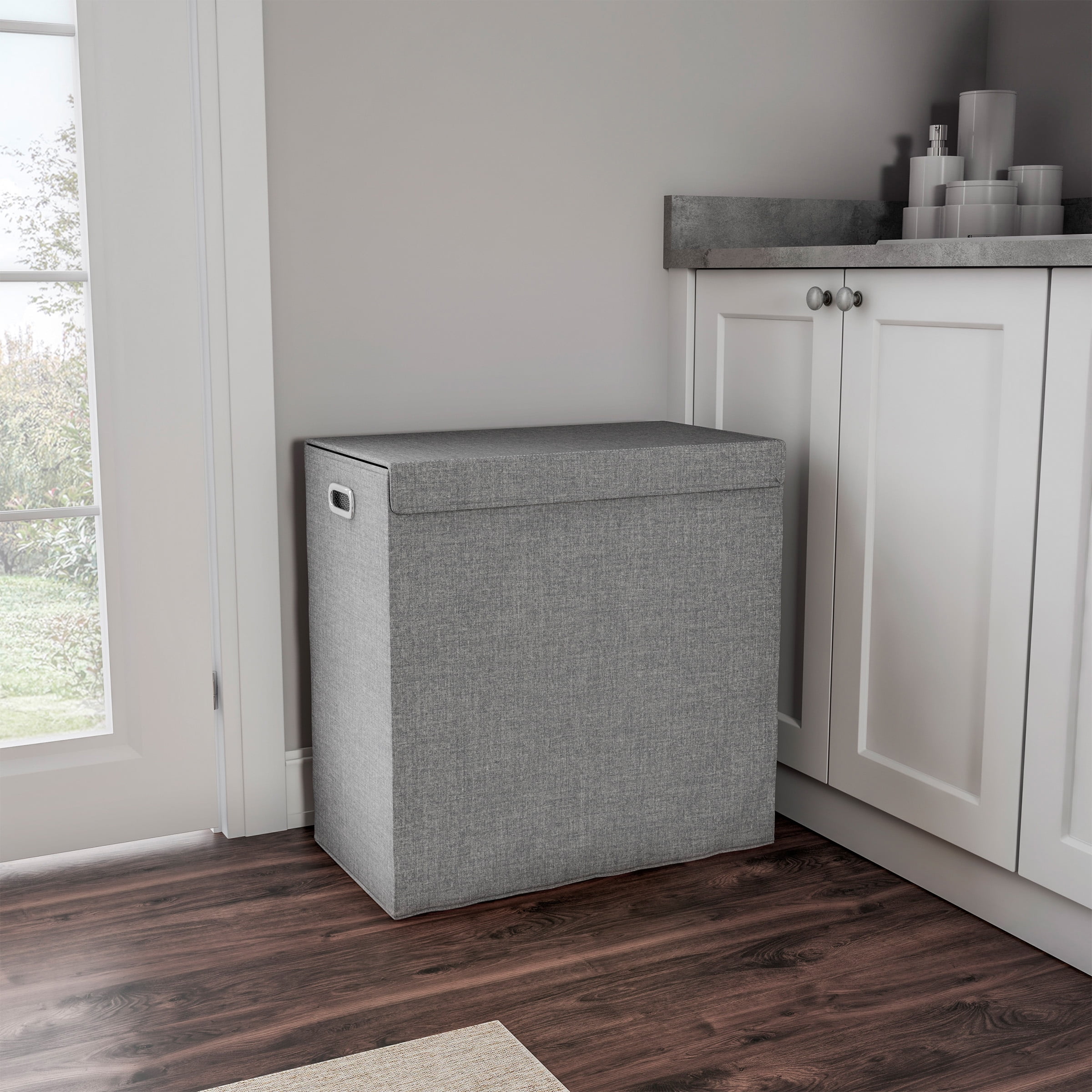 Double sided cheap laundry hamper
