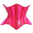 thumbnail image 1 of Lavish Pink Clear Curvy Underbust Waist Cincher Corset, 1 of 2