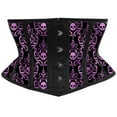 thumbnail image 1 of Lavish Purple & Black Waist Cincher Corset, 1 of 2