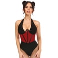 thumbnail image 1 of Lavish Red Mesh Open Cup Waist Cincher, 1 of 3