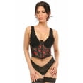 thumbnail image 1 of Lavish Red Roses Satin Open Cup Waist Cincher, 1 of 3