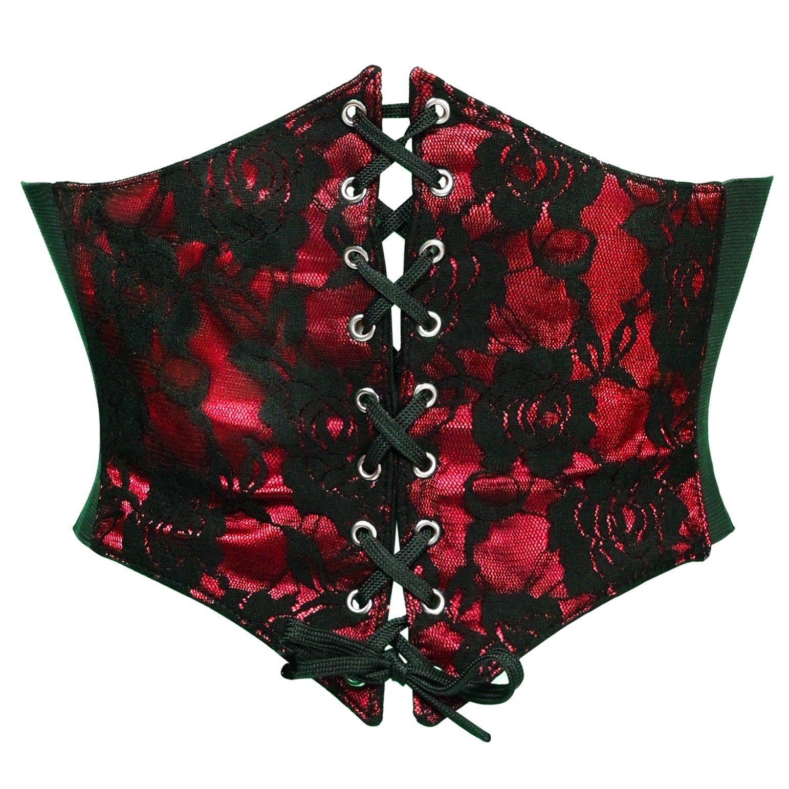 Lavish Red Lace Underwire Cincher w/Built In Halter Top main image 1