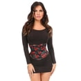 thumbnail image 1 of Lavish Rose Satin Mini Cincher, 1 of 3