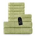 thumbnail image 1 of Lavish Touch 100% Egyptian 2 Ply Cotton 700 GSM Mosaic 8 Pc Towel Set - Spearmint (Green), 1 of 7