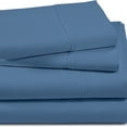 thumbnail image 1 of Lavish Touch Cotton Bamboo 500 Thread Count, Soft and Silky, Breathable 4 piece Sheet Set Queen - Naigara Blue, 1 of 11