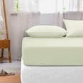 thumbnail image 1 of Lavish Touch Cotton TriBlend 1250 TC Fitted Sheet King - Ivory, 1 of 7