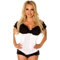 thumbnail image 1 of Lavish White Underbust Zipper Corset, 1 of 4