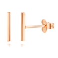 thumbnail image 1 of Lavishe 14K Rose Gold Plated 925 Sterling Silver Flat Bar Stud Earrings, 1 of 4