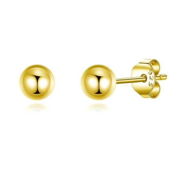 Lavishe 925 Sterling Silver Ball Stud Earrings