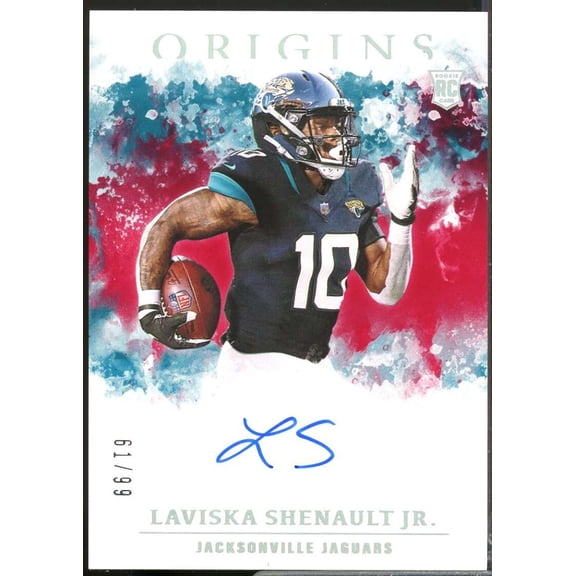 Laviska Shenault Jr. Card 2020 Panini Origins Rookie Autographs Red #18