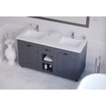 thumbnail image 1 of Laviva 313613-60G-MW 60" Maple Grey Double Sink Vanity + Stone Solid Surface Top, 1 of 2
