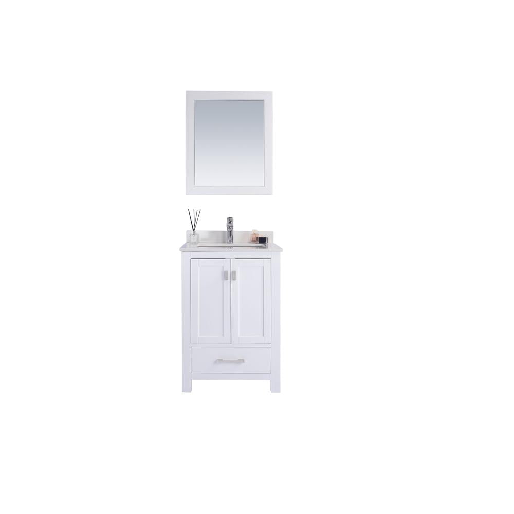 Laviva Wilson 24 - White Cabinet + White Quartz Countertop