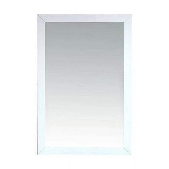 Laviva 313FF-2430W 24 in. Sterling Framed Rectangular Mirror, White