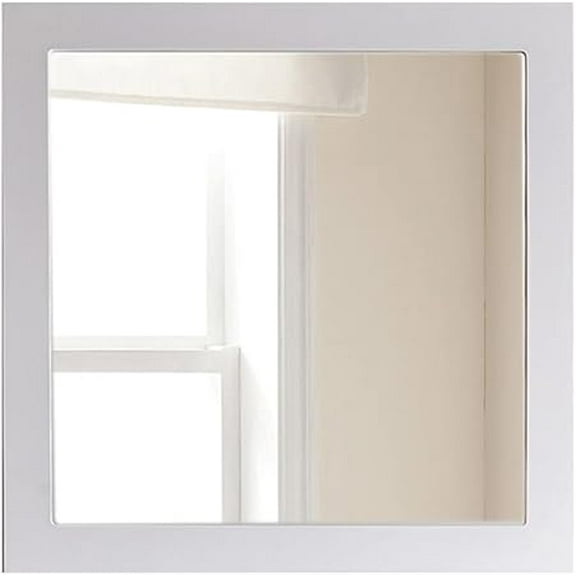 Laviva 313FF-3030W 0.79 x 30 x 30 in. Sterling Framed Square White Mirror