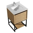 thumbnail image 1 of Laviva Alto 24" Wood Cabinet with Quartz Countertop in California White Oak, 1 of 2