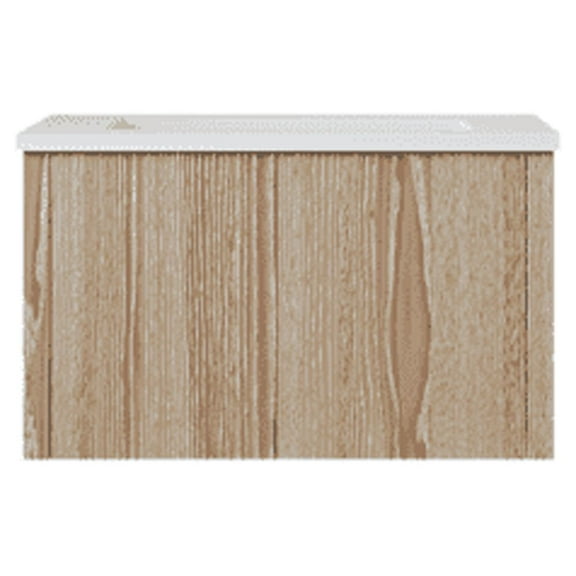 Laviva Legno 24" Weathered Grey Bathroom Vanity Matte White