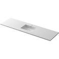 thumbnail image 1 of Laviva 313SQ1HSS-66-MW 66 in. Forever VIVA Stone Solid Surface Countertop Bathroom Vanity with Single Integrated Sink, Matte White, 1 of 3