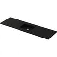 thumbnail image 1 of Laviva 313SQ1HSS-72C-MB 5.9 x 22 x 72 in. Forever Viva Stone Matte Black Solid Surface Countertop with Single Integrated Sink, 1 of 3