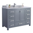 thumbnail image 1 of Laviva Wilson 48" Wood Cabinet with Stripes Marble Countertop in Gray/White, 1 of 9