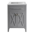thumbnail image 1 of Laviva Wimbledon 24" Wood Cabinet with VIVA Stone Countertop in Gray/Matte White, 1 of 8