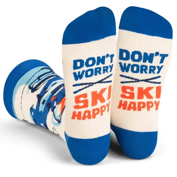 Lavley Don't Worry Ski Happy Socks