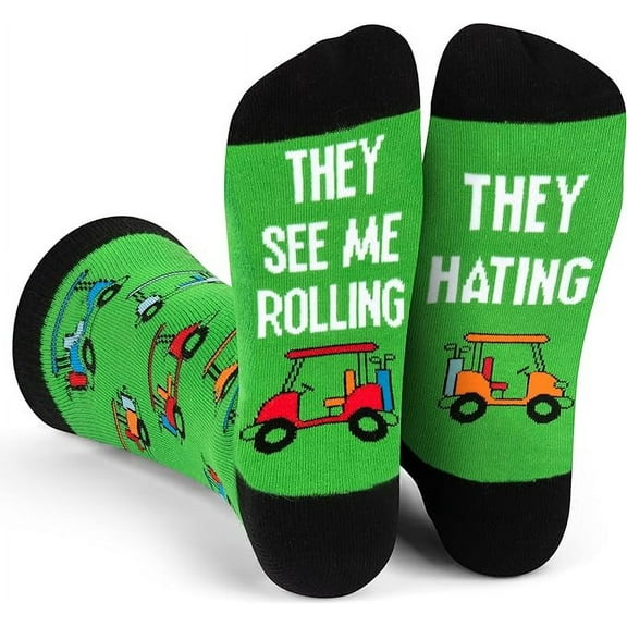 Lavley They See Me Rolling Golf Socks