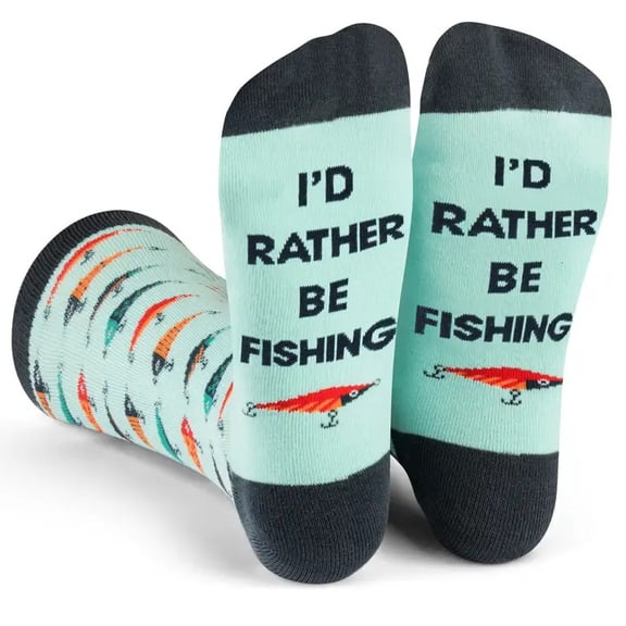 Lavley I'd Rather Be Fishing Socks