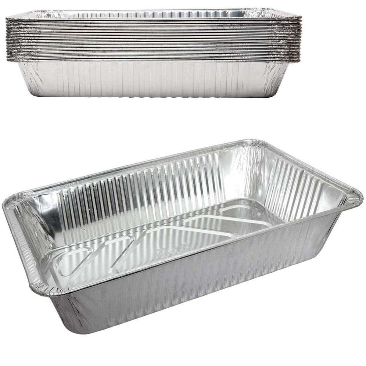 Lavo Home Durable Disposable Aluminium Foil Steam Roaster Baking Pans 21x13x3.5 Inches Walmart