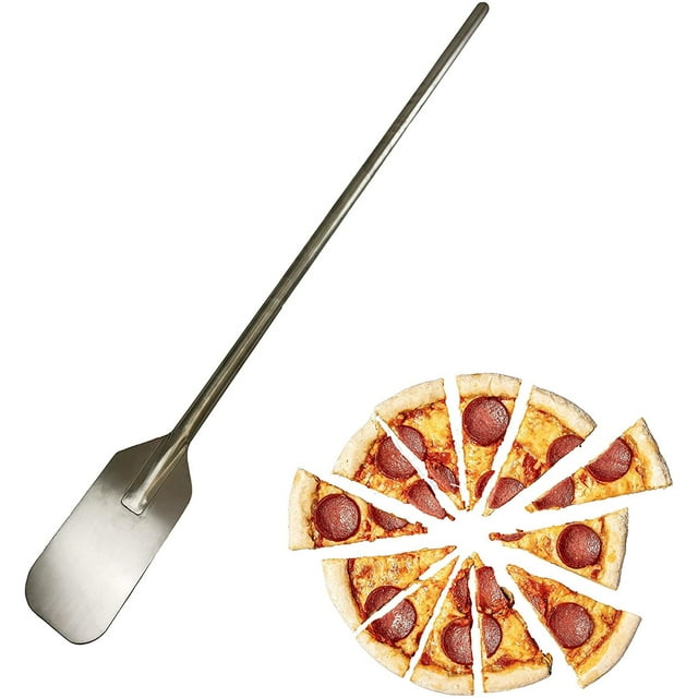 Lavo Home Pizza Paddle - 100% Stainless Steel With 100% Welded Stainless Steel Head - For Professional and Outdoor Pizza Ovens - 47 3/4" L x 4 3/4" W