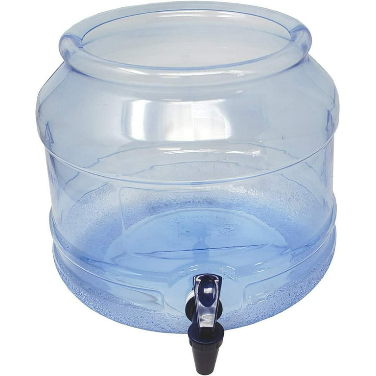 Lavo Home Plastic BPA FREE Water Dispenser Base with Faucet - Transparent  Blue - For Countertops or Stands
