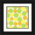 thumbnail image 1 of Lavoie, Tina 12x12 Black Ornate Wood Framed with Double Matting Museum Art Print Titled - Citrus on White, 1 of 4