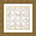 thumbnail image 1 of Lavoie, Tina 12x12 Gold Ornate Wood Framed with Double Matting Museum Art Print Titled - Silver and Marble Arabesque, 1 of 4