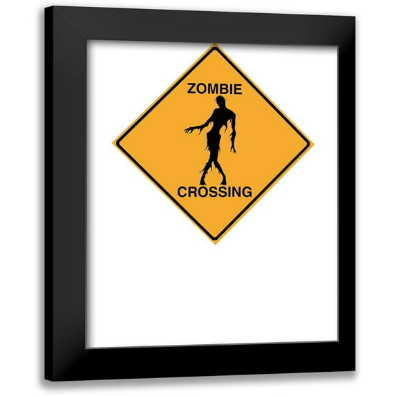 Lavoie, Tina 12x14 Black Modern Framed Museum Art Print Titled - Zombie Crossing Tee