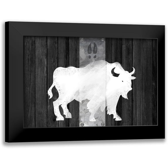 Lavoie, Tina 14x11 Black Modern Framed Museum Art Print Titled - Bufalo Blanco Lodge