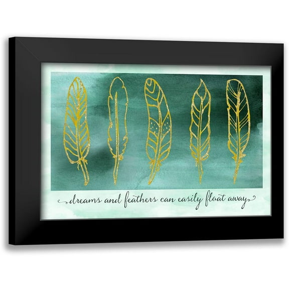 Lavoie, Tina 14x11 Black Modern Framed Museum Art Print Titled - Gathering Feathers Two
