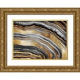 thumbnail image 1 of Lavoie, Tina 14x11 Gold Ornate Wood Framed with Double Matting Museum Art Print Titled - Black and Gold Geode, 1 of 4
