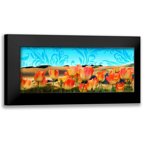 Lavoie, Tina 14x8 Black Modern Framed Museum Art Print Titled - Painted Sky Panorama