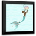 thumbnail image 1 of Lavoie, Tina 15x15 Black Modern Framed Museum Art Print Titled - Beautiful Black Mermaid, 1 of 5